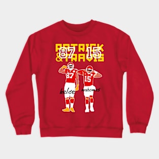 Mahomes and travis kelce kc chiefs Crewneck Sweatshirt